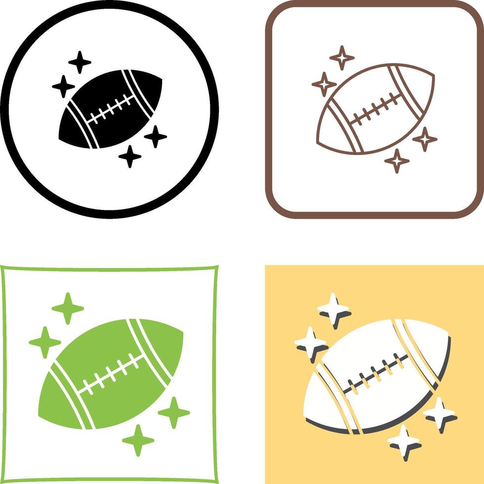 Rugby Icon Design vector