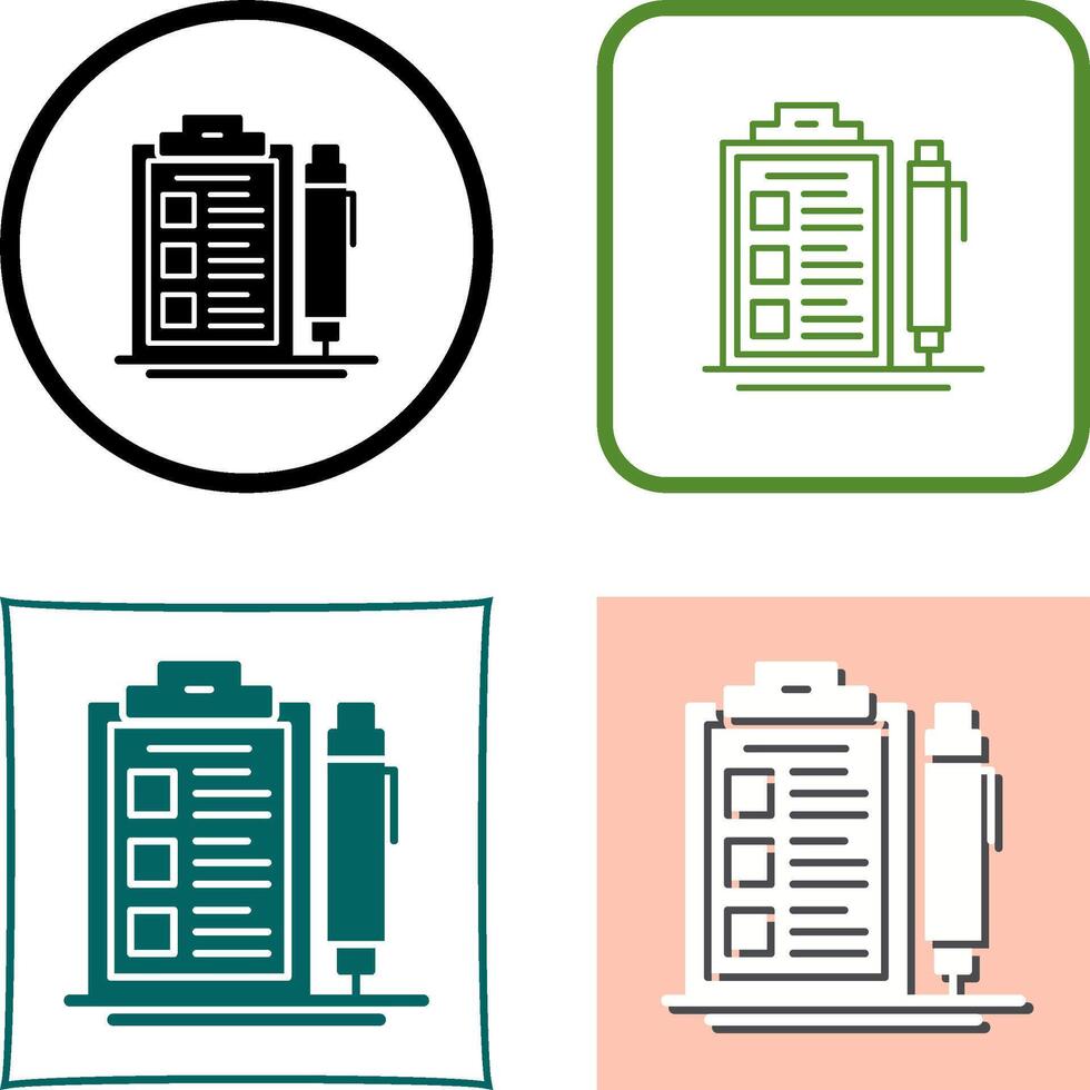 Check List Icon Design vector