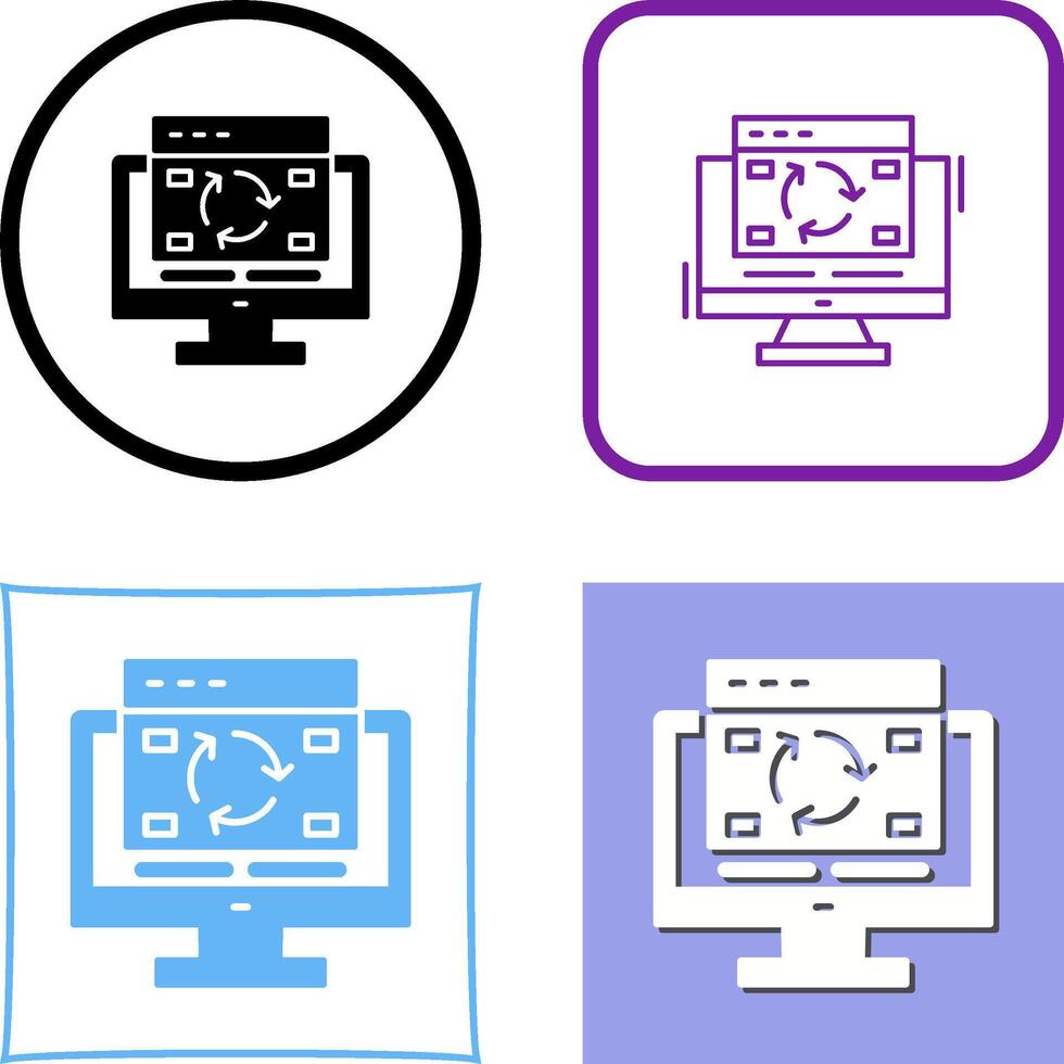 Update Icon Design vector