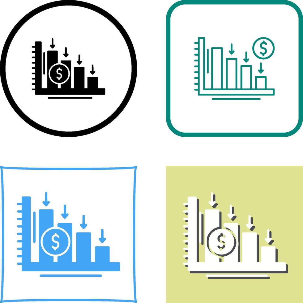 Loss Icon Design vector
