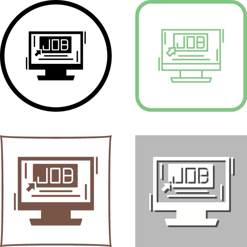 Job Icon Design vector