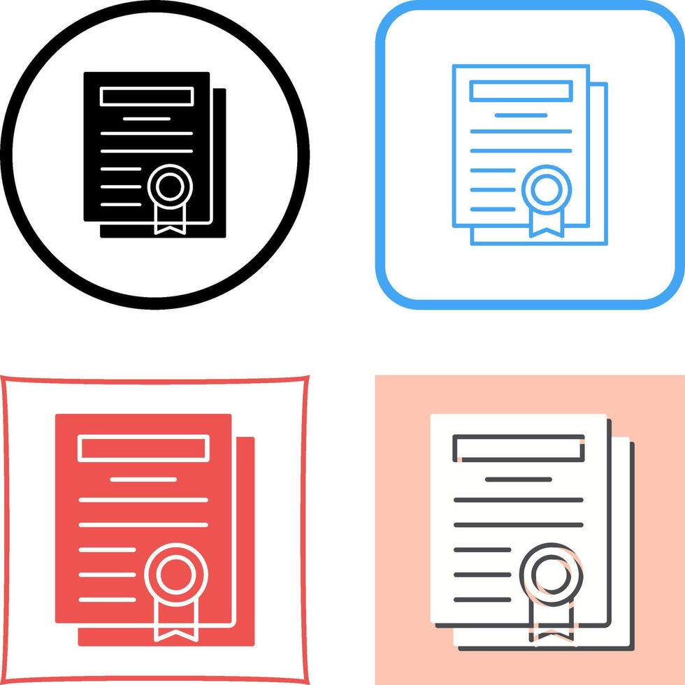 Diploma Icon Design vector