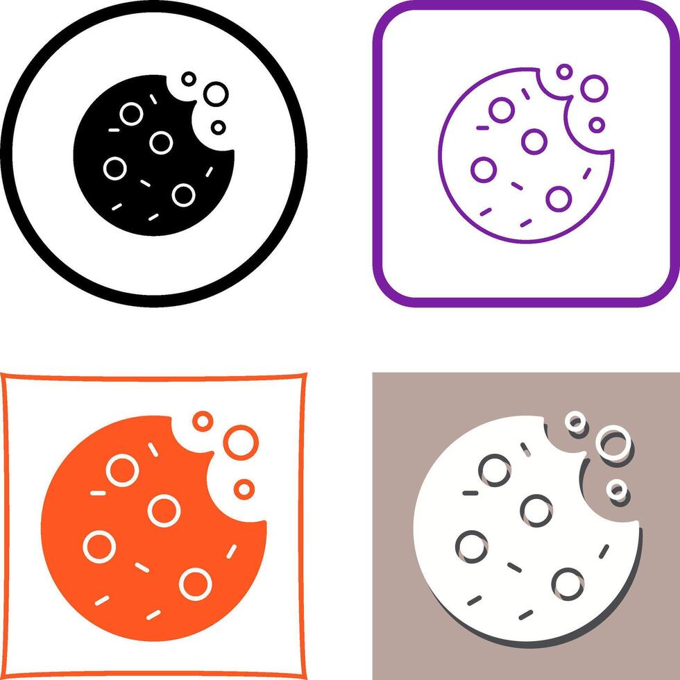 Cookie Icon Design vector