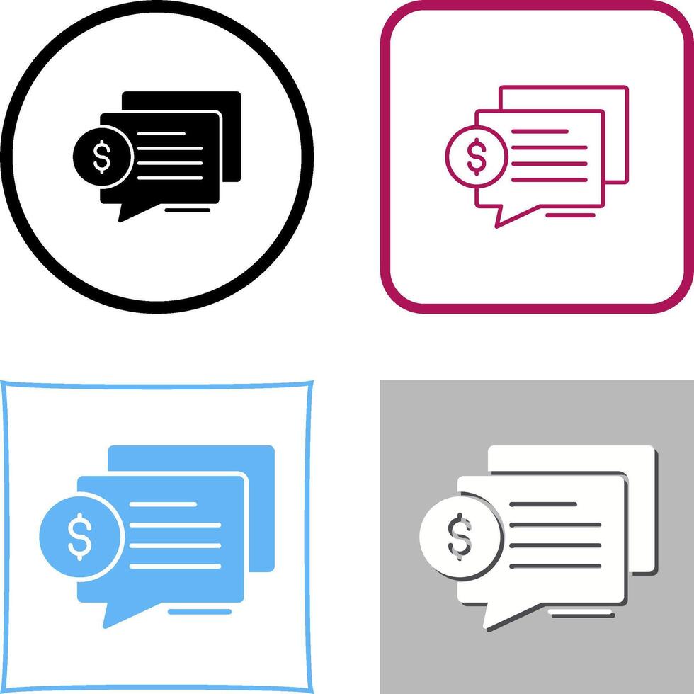 Dialog Icon Design vector