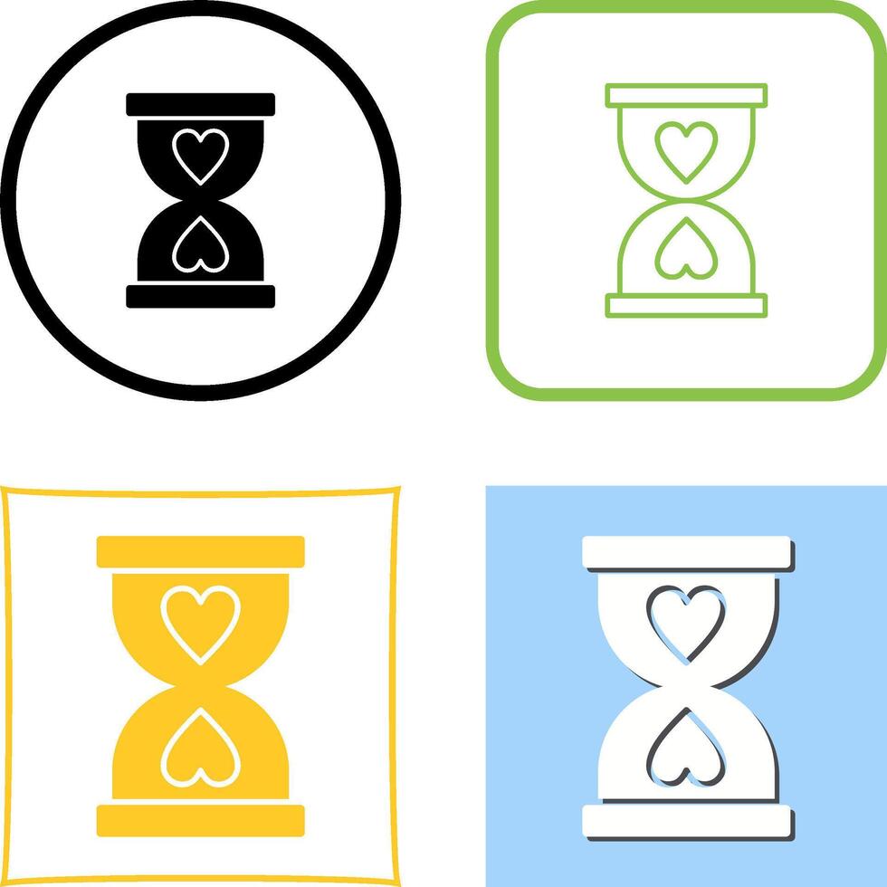 Hourglass Icon Design vector