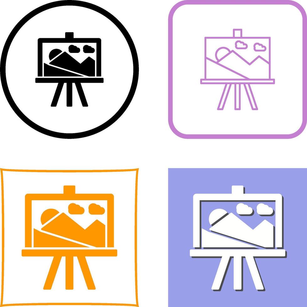 Canvas Icon Design vector
