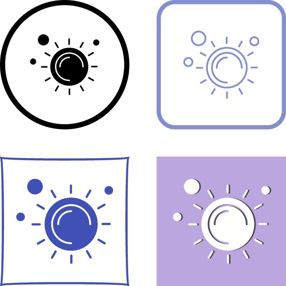 Sun Icon Design vector