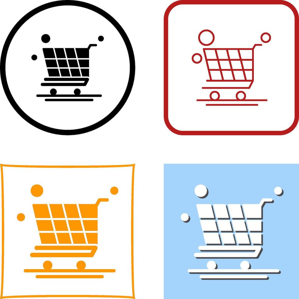 Trolley Icon Design vector