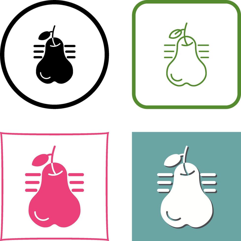 Pear Icon Design vector