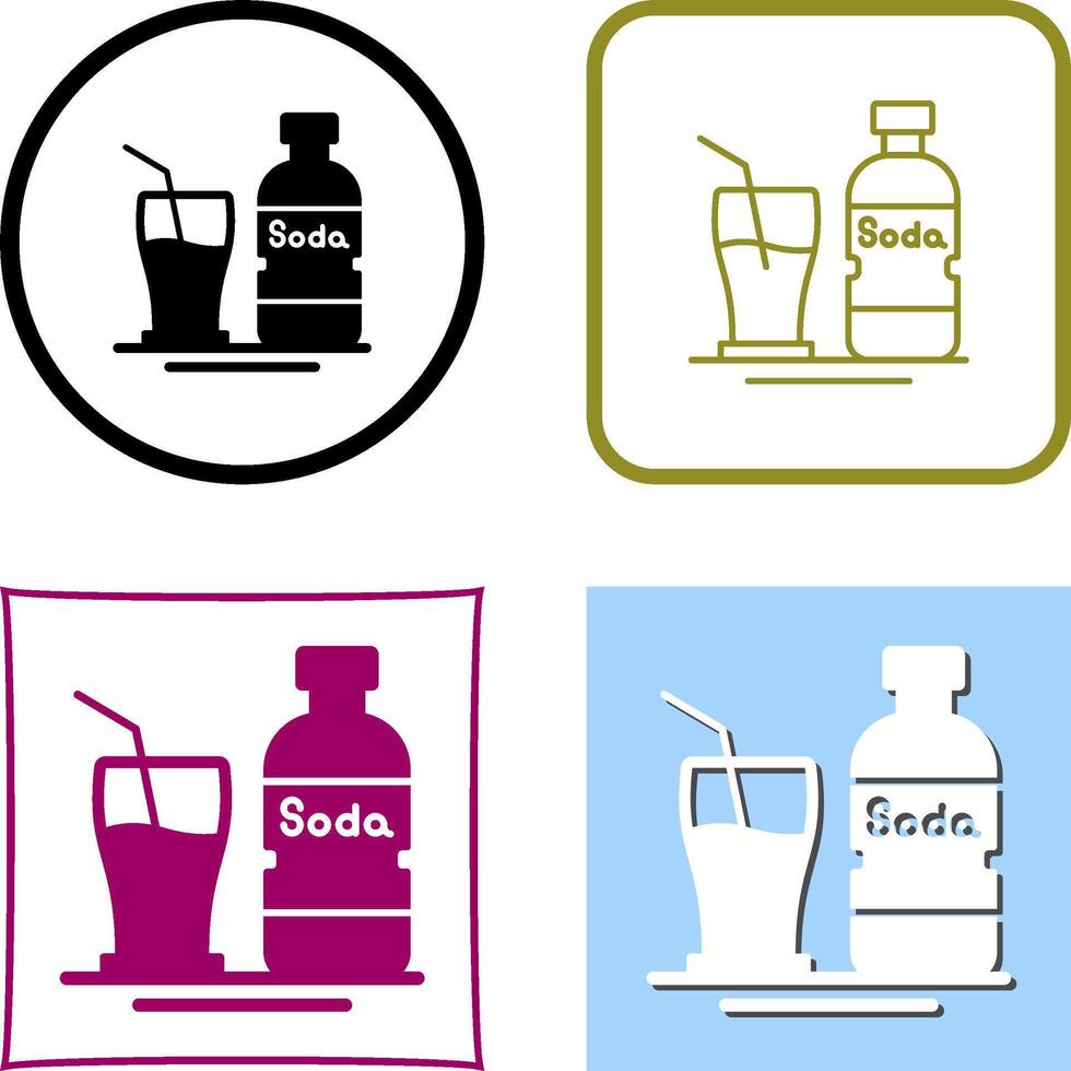 Soda Icon Design vector