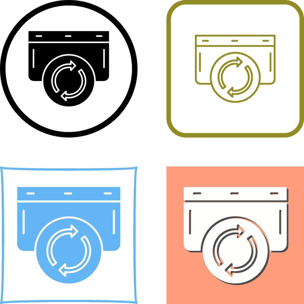 Refresh Icon Design vector