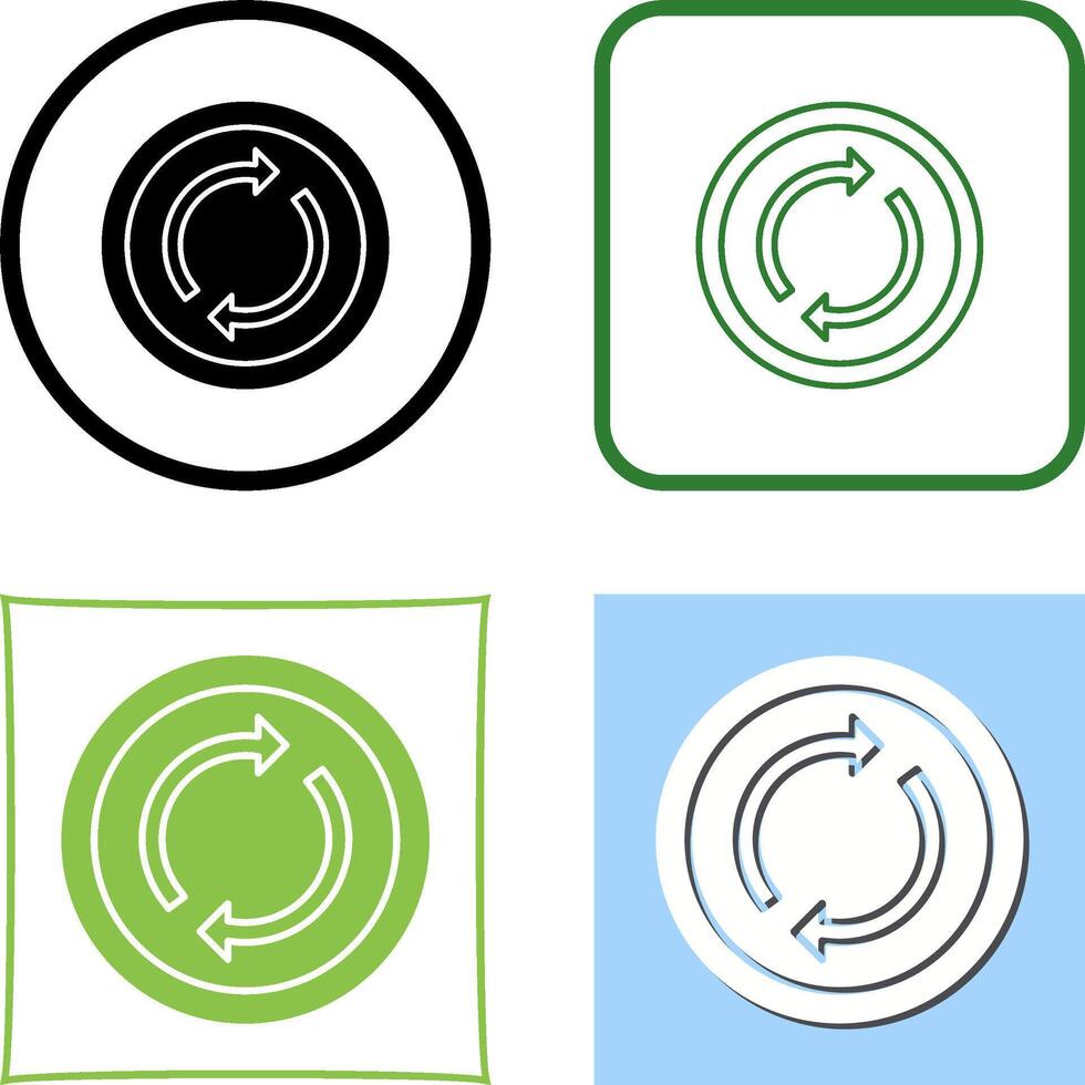 Loop Icon Design vector