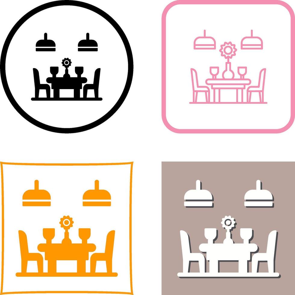 Table Icon Design vector
