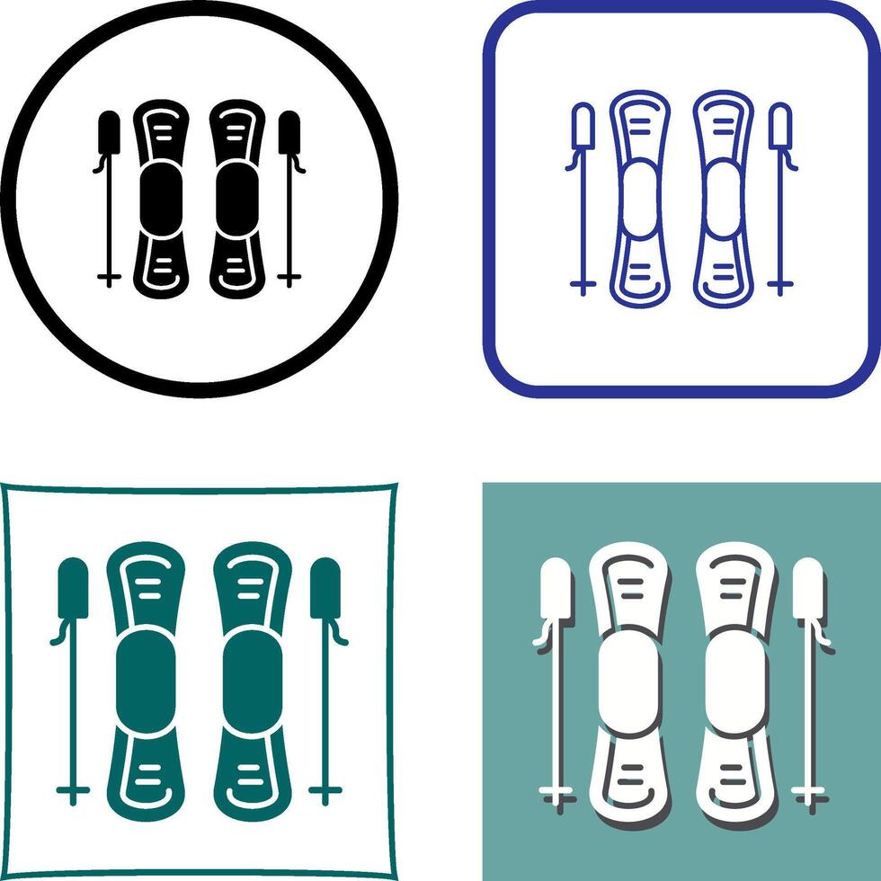 Ski Icon Design vector