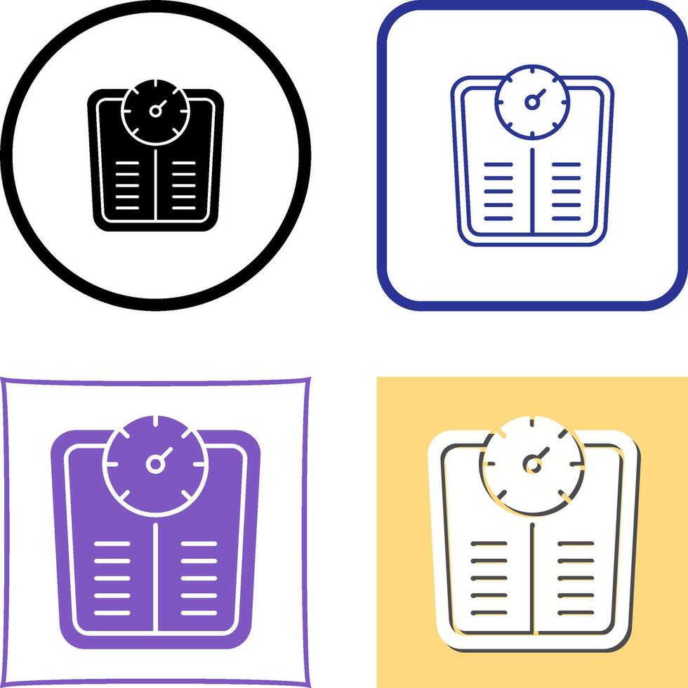 Weight Scale Icon Design vector