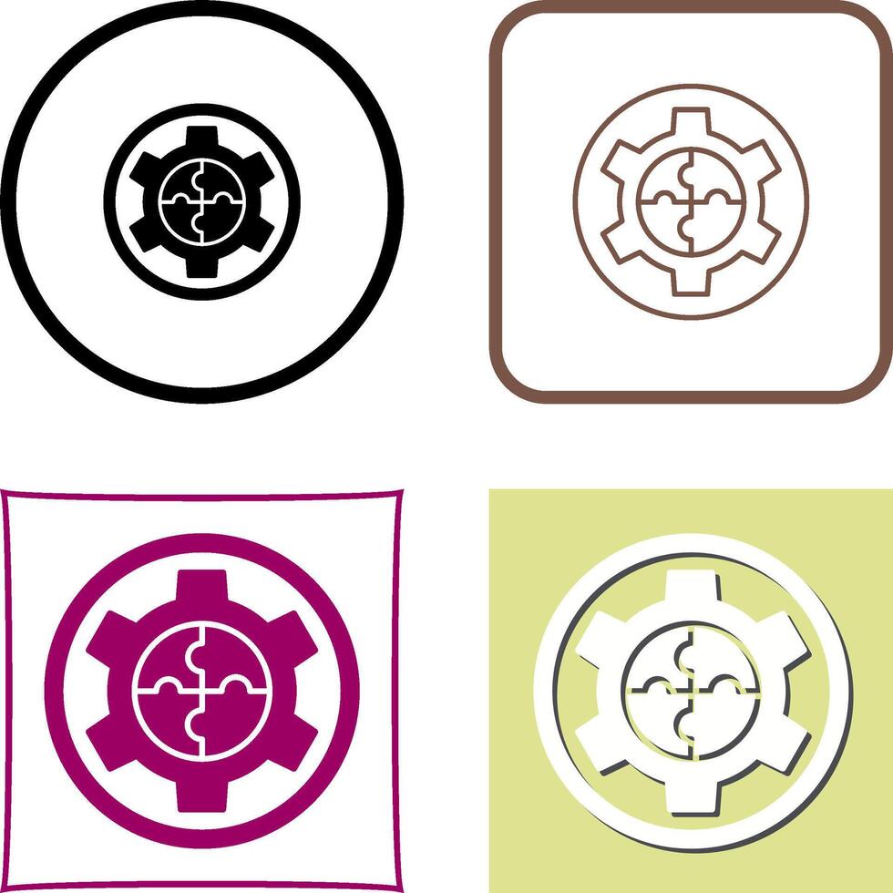 Solution Icon Design vector