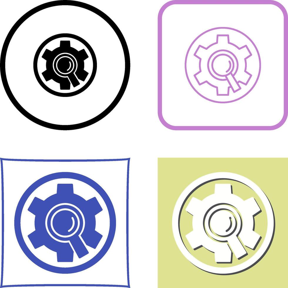 Research Icon Design vector
