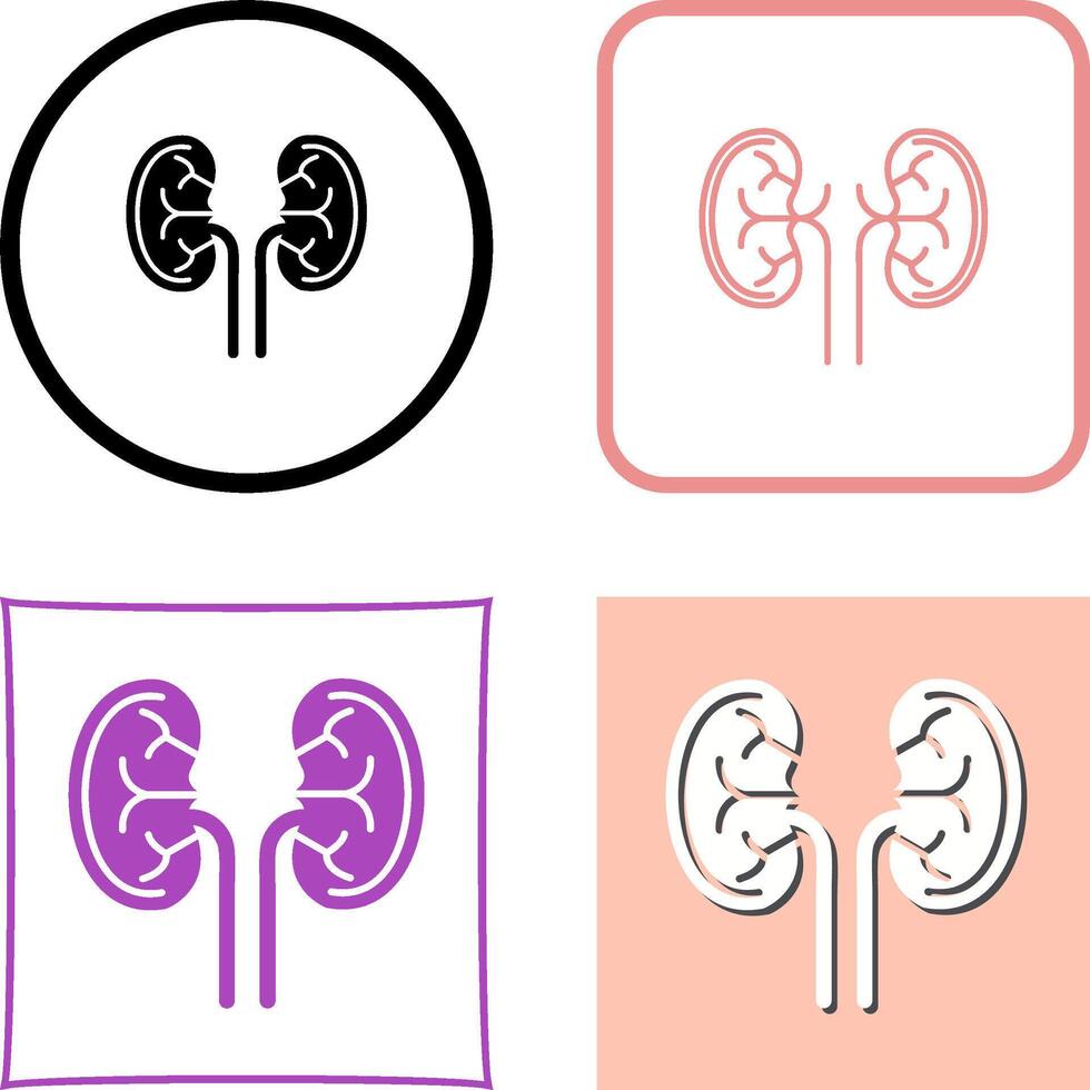 Kidney Icon Design vector
