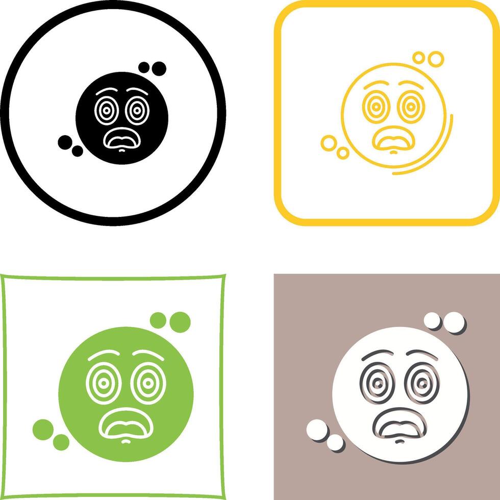Dazed Icon Design vector