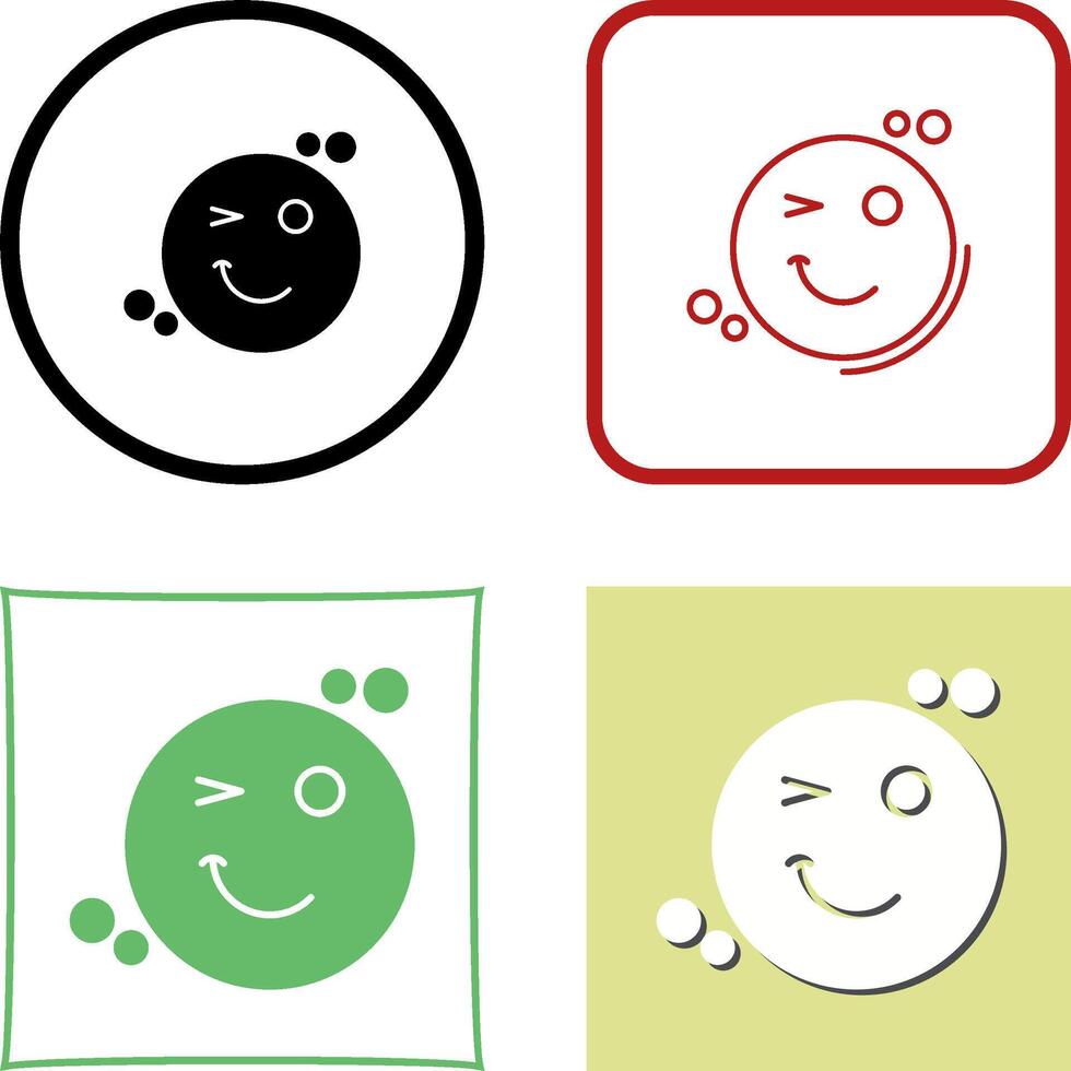 Wink Icon Design vector