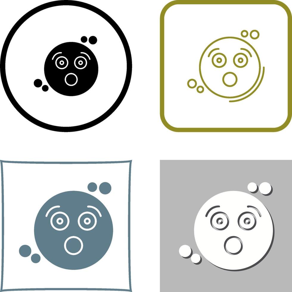 Surprised Icon Design vector
