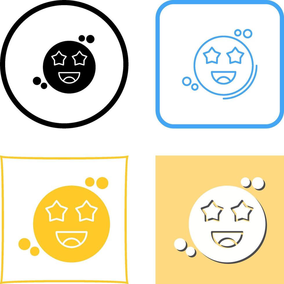 Starstruck Icon Design vector
