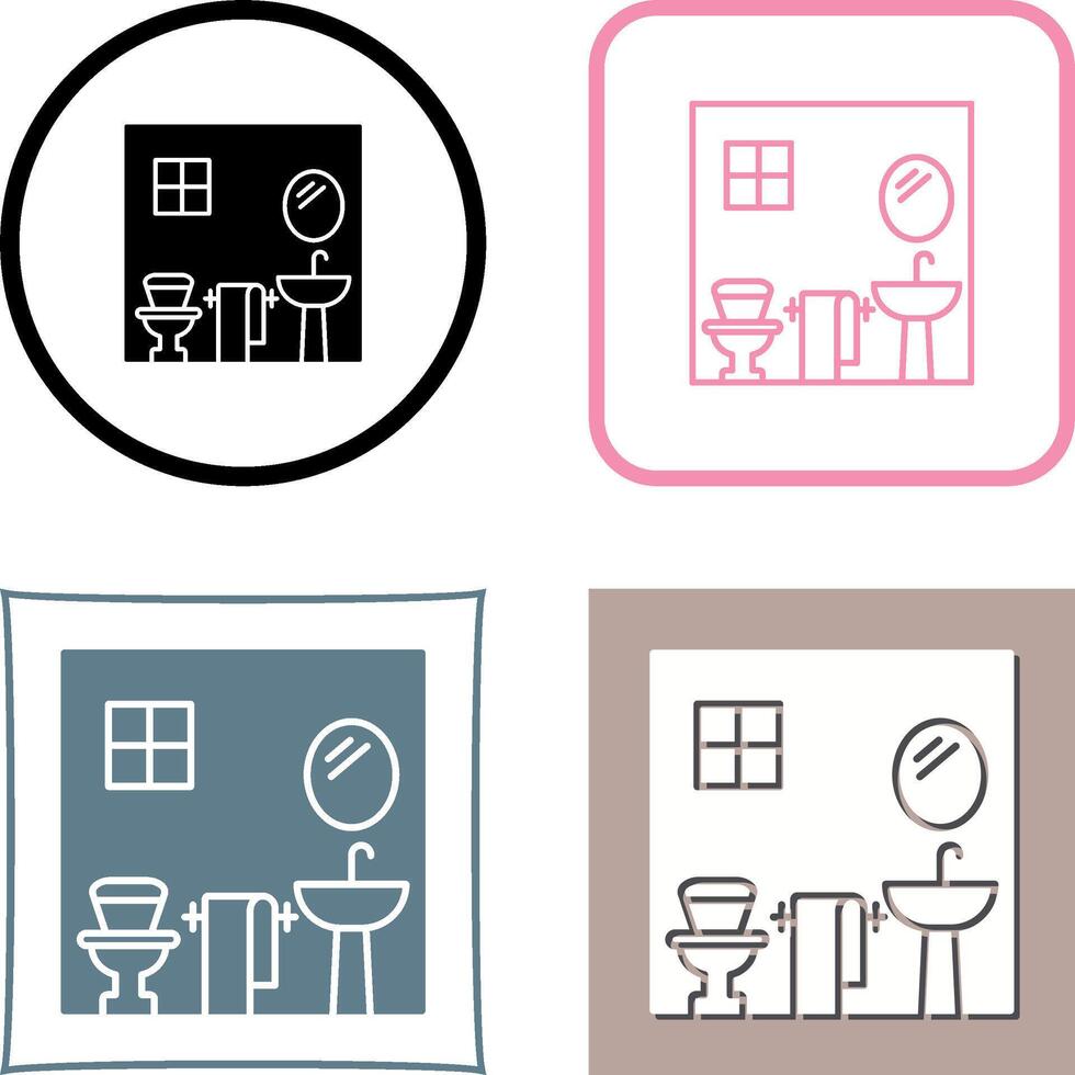 Bathroom Icon Design vector