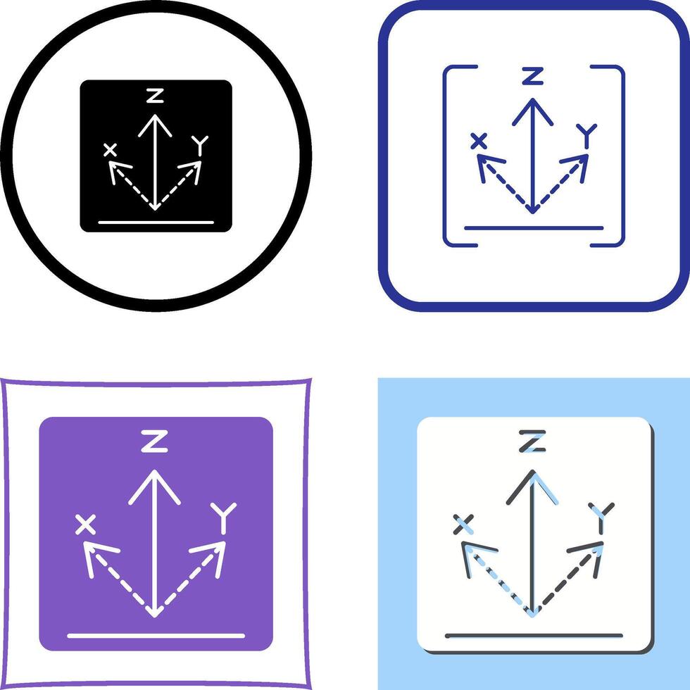 Axis Icon Design vector
