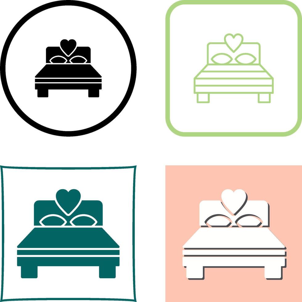 Bedroom Icon Design vector
