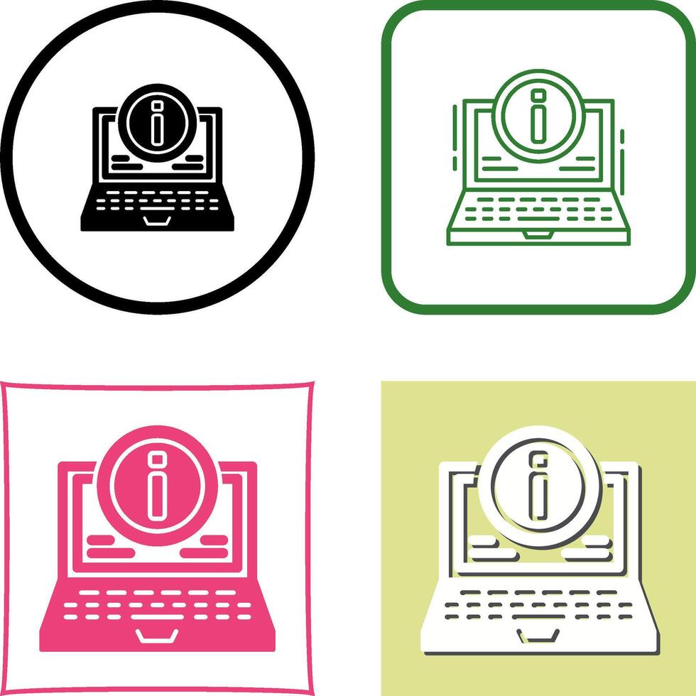 Laptop Icon Design vector
