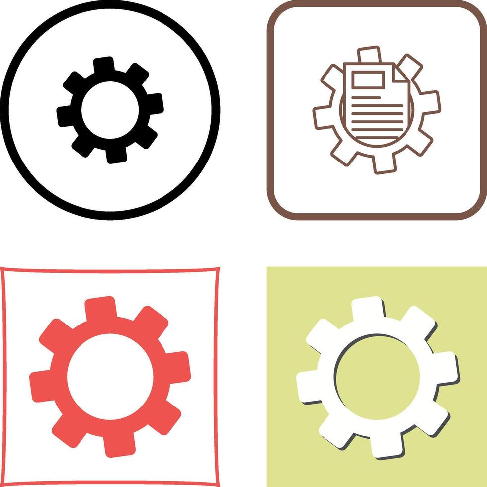 Cogwheel Icon Design vector