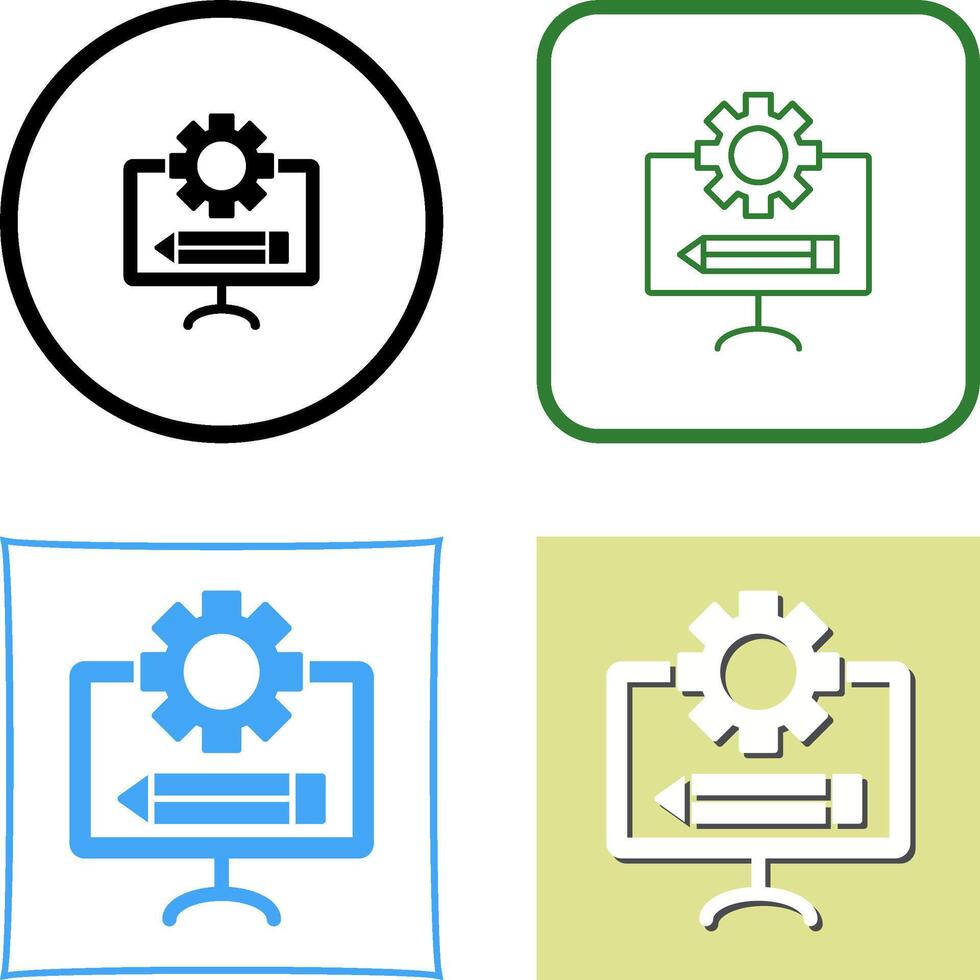 Blueprint Icon Design vector