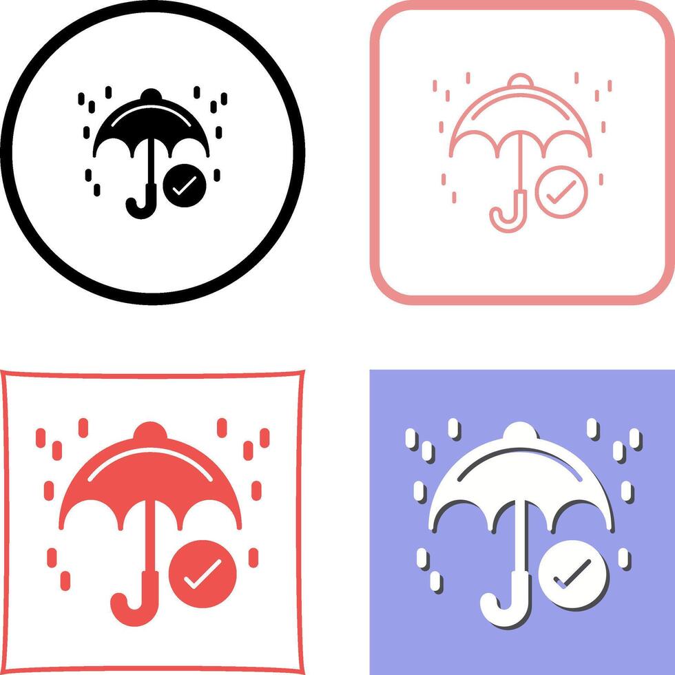 Keep Dry Icon Design vector