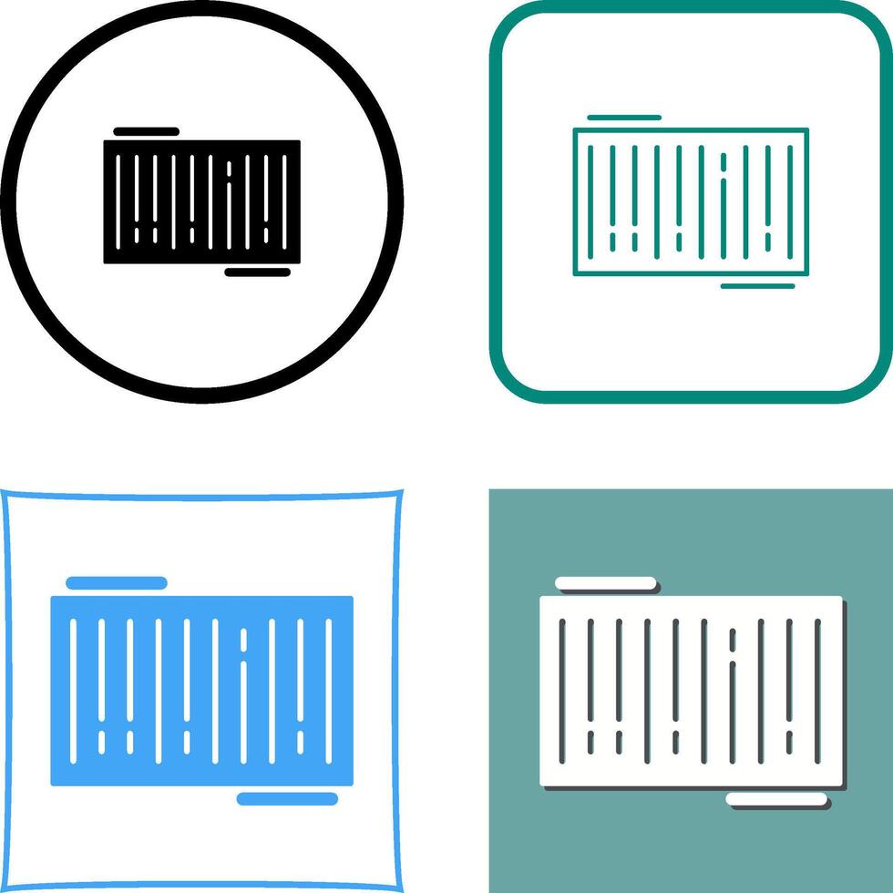 Barcode Icon Design vector