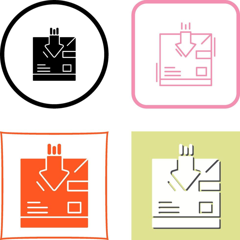 Return Icon Design vector