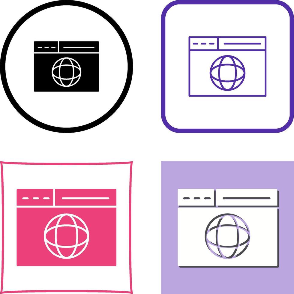 Web Page Icon Design vector