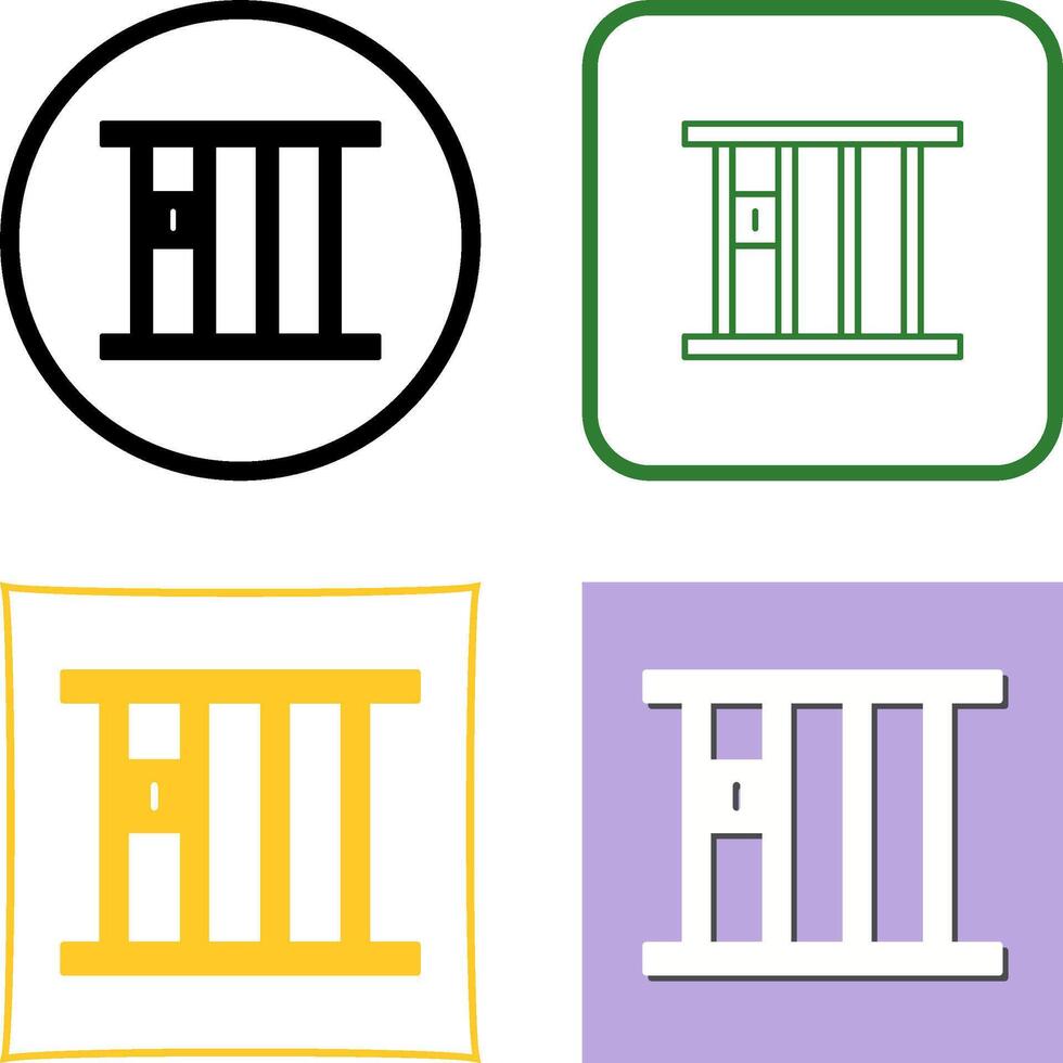 Jail Icon Design vector