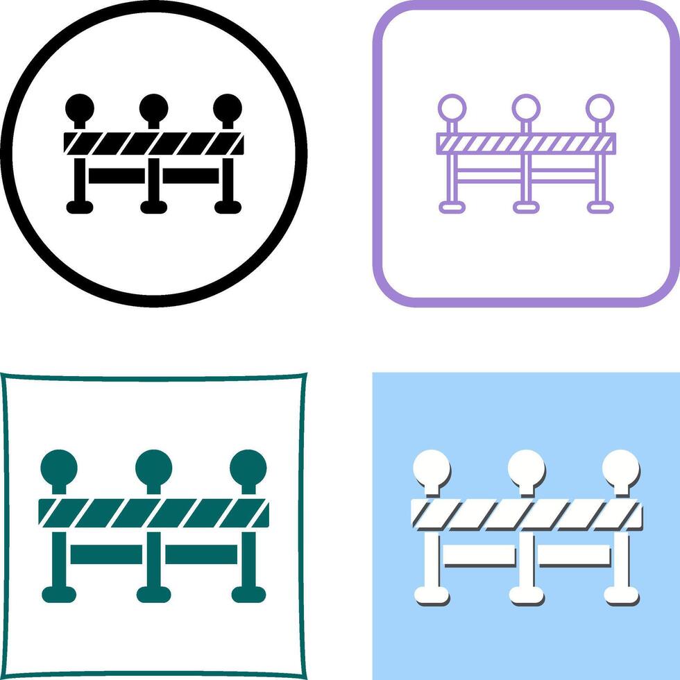 Roadblock Icon Design vector