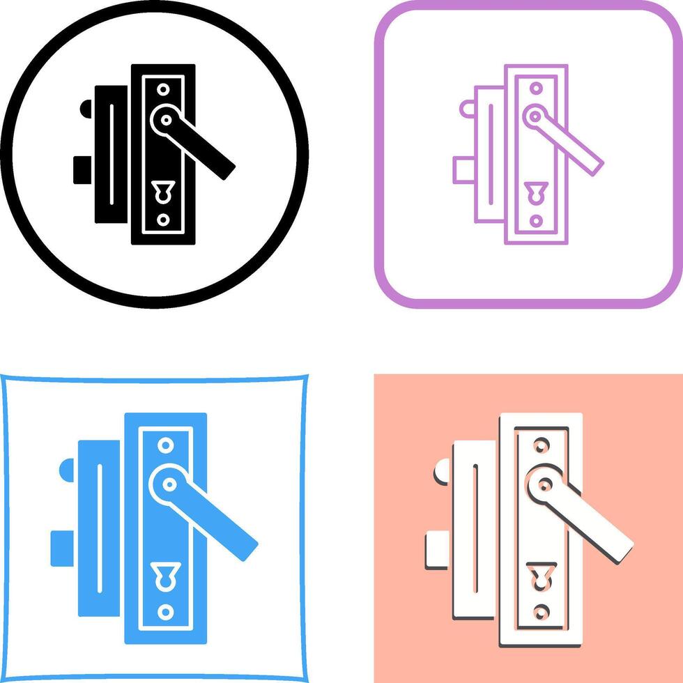 Door Handle Icon Design vector