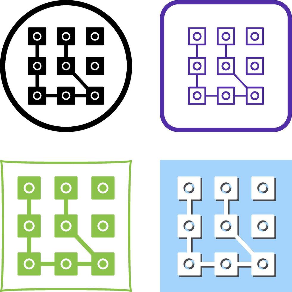 Pattern Icon Design vector