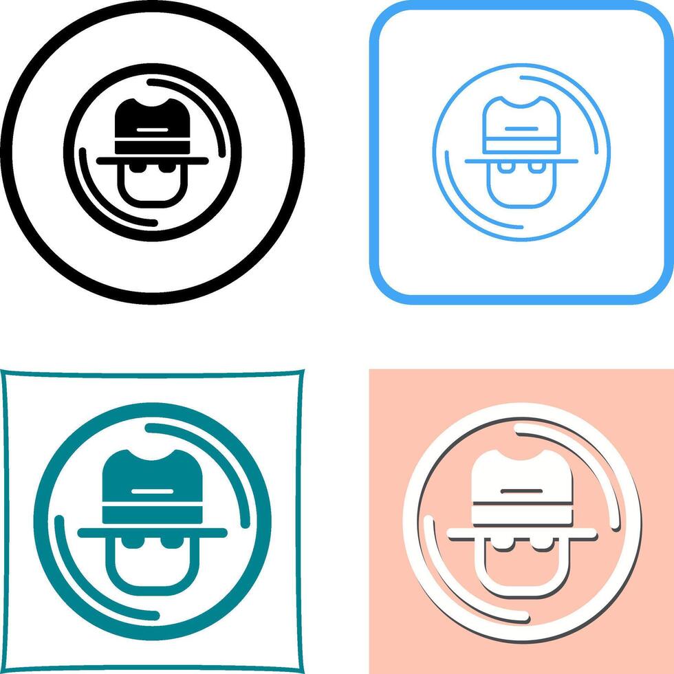 Spy Icon Design vector