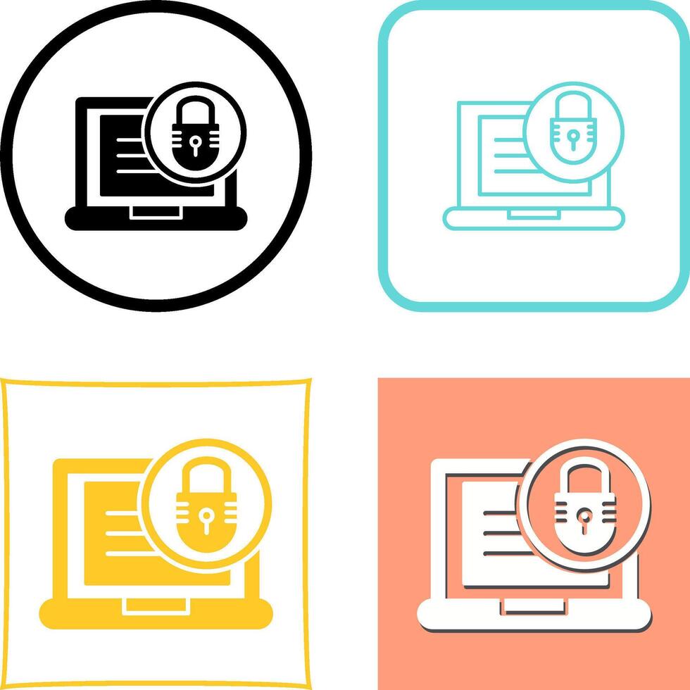 Padlock Icon Design vector