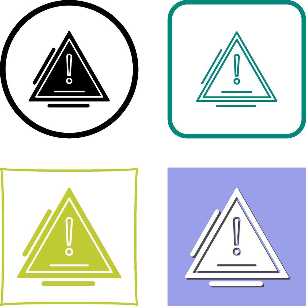 Warning Icon Design vector