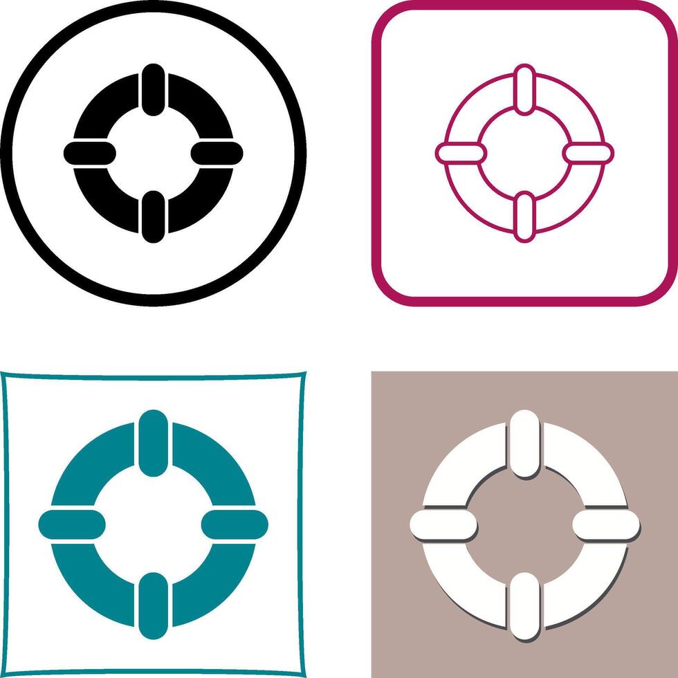 Life Saver Icon Design vector