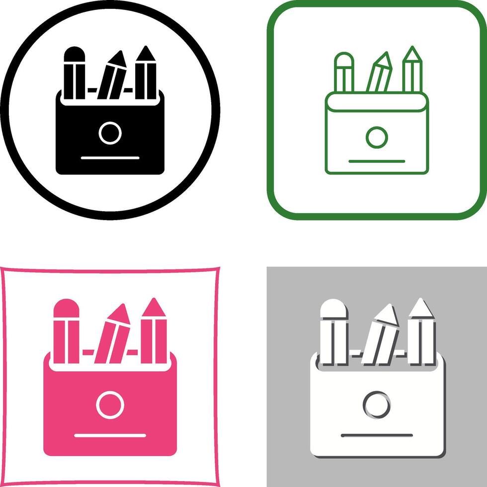 Pencils Icon Design vector