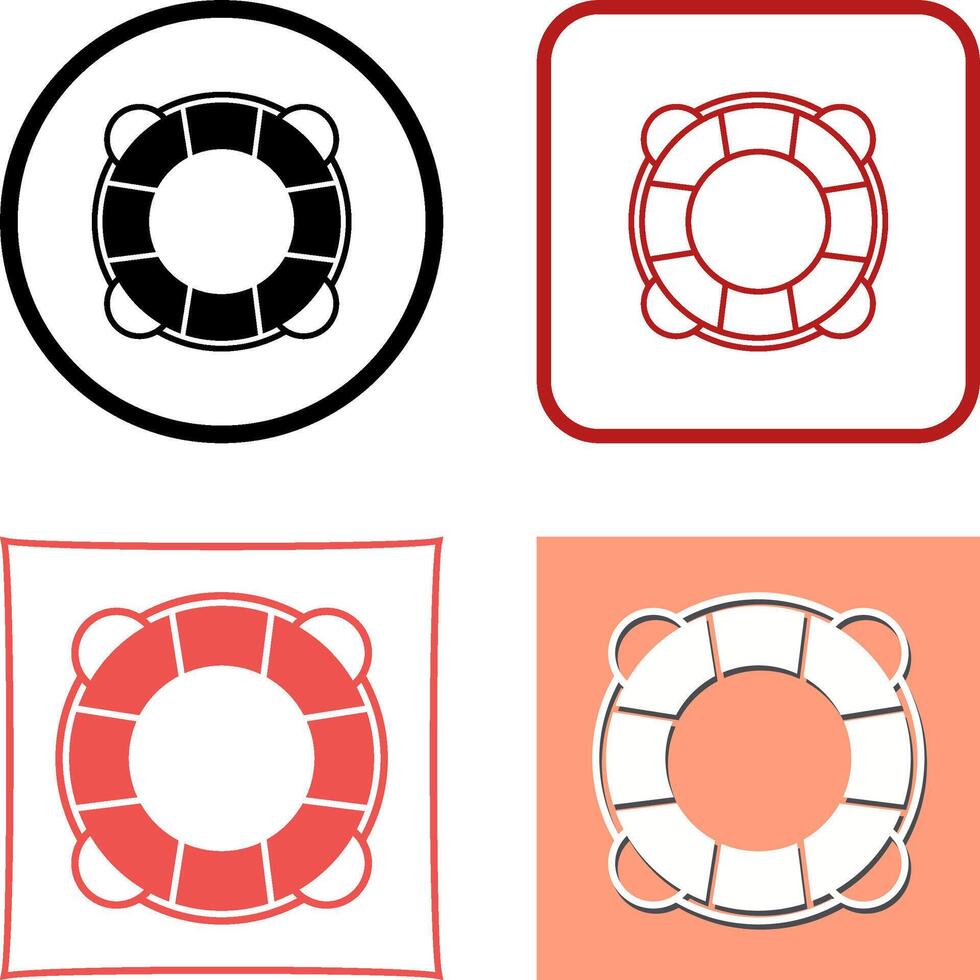 Life Preserver Icon Design vector