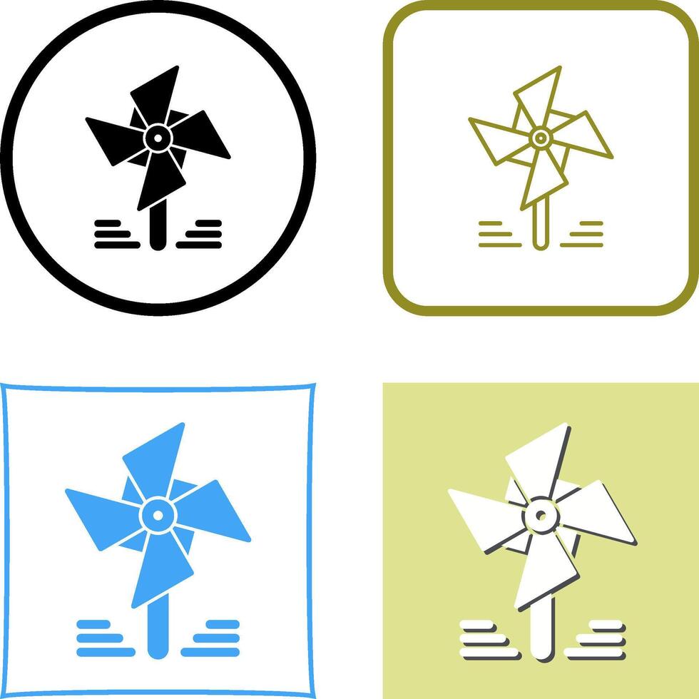 Pinwheel Icon Design vector