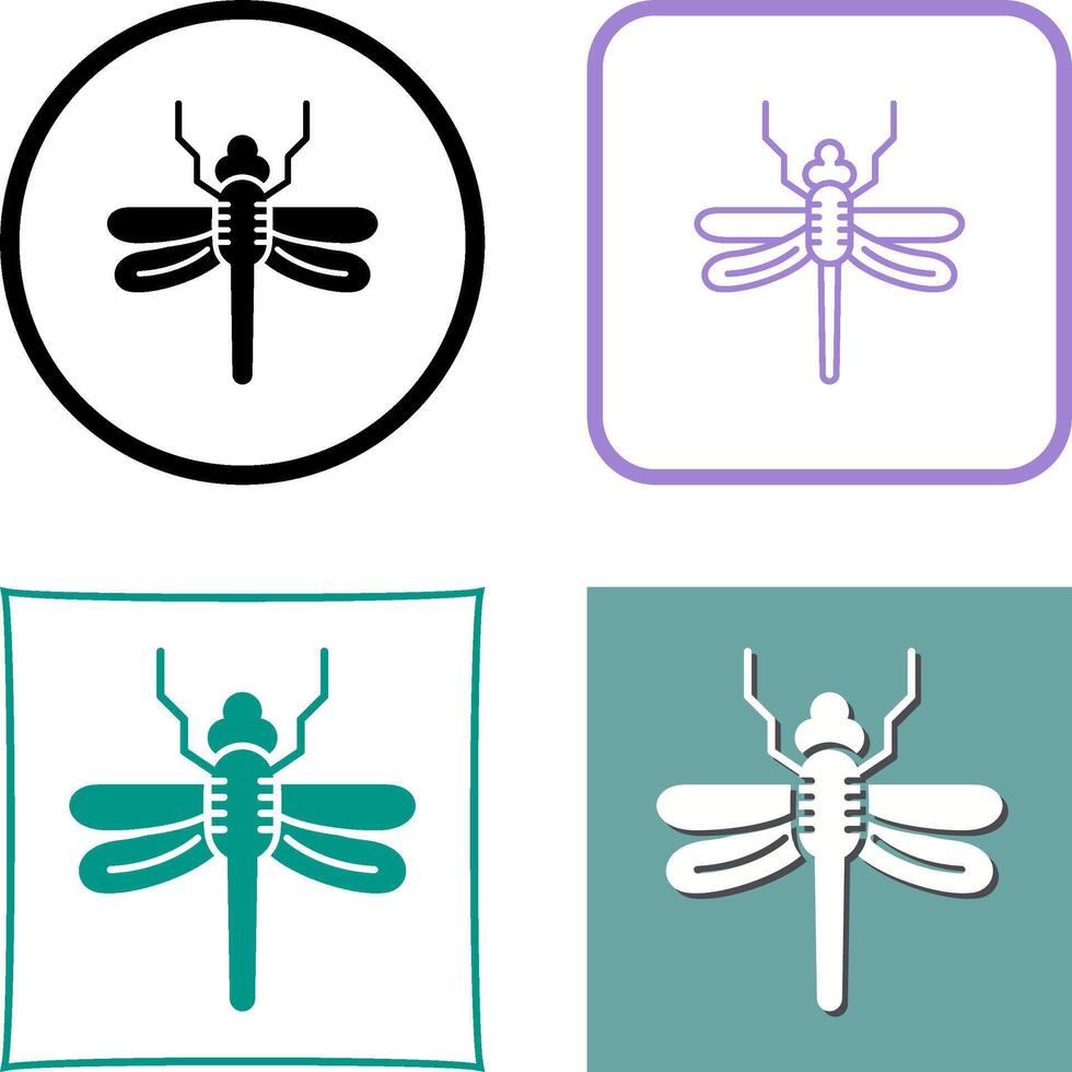 Dragonfly Icon Design vector