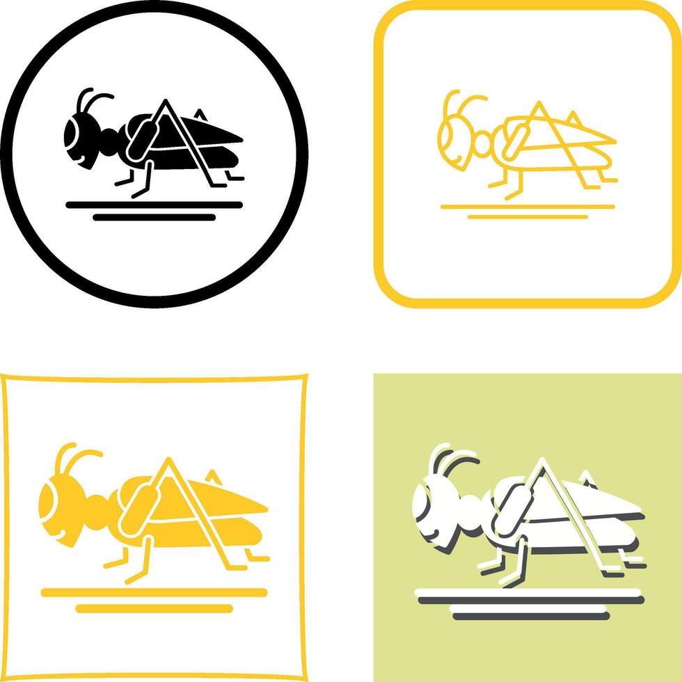 Grasshopper Icon Design vector