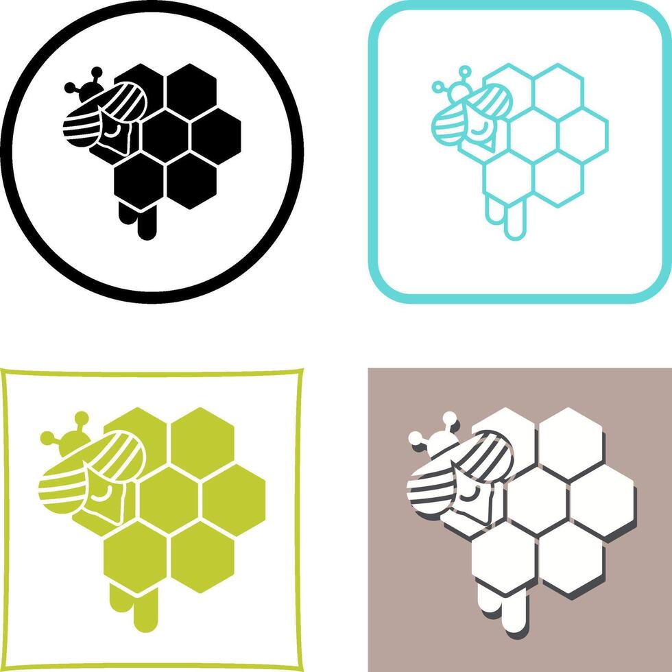 Honeycomb Icon Design vector